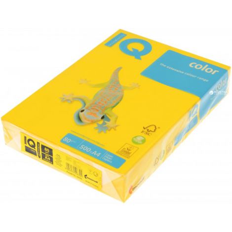 Papier ksero A4/500/80g Mondi IQ żółty ciemny